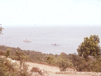 With USS Clamagore in Ocho Rios Bay, Jamaica  Port call, Ocho Rios, Jamica.