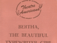 Bertha Playbill